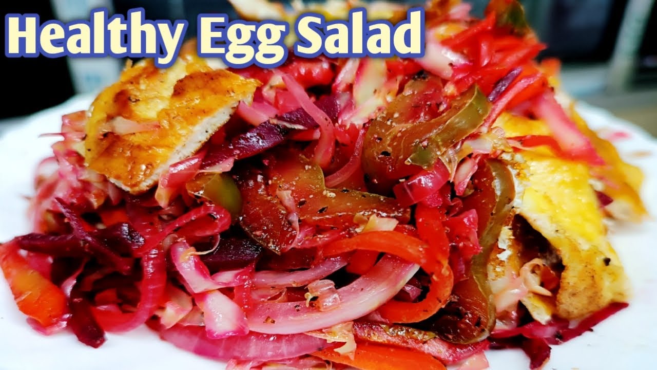 Most Unique Egg Salad Recipe |Weight Loss Recipe | Omelette Salad | Tasty Salad Recipe
