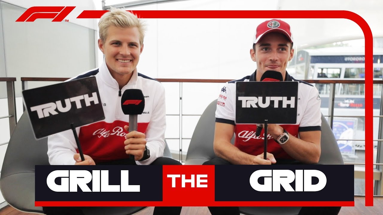 Sauber's Marcus Ericsson and Charles Leclerc | Grill the Grid: Truth or Lie?