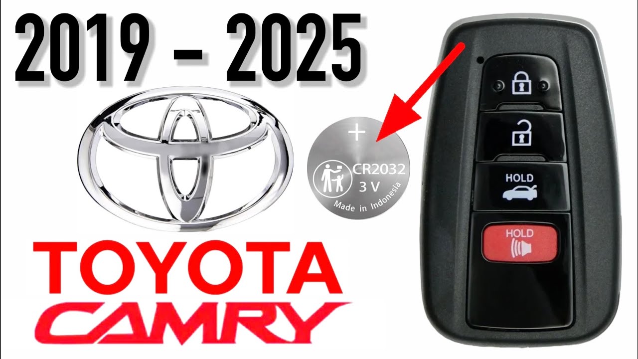 HOW TO CHANGE TOYOTA CAMRY KEY BATTERY CORRECTLY 2018 - 2021
