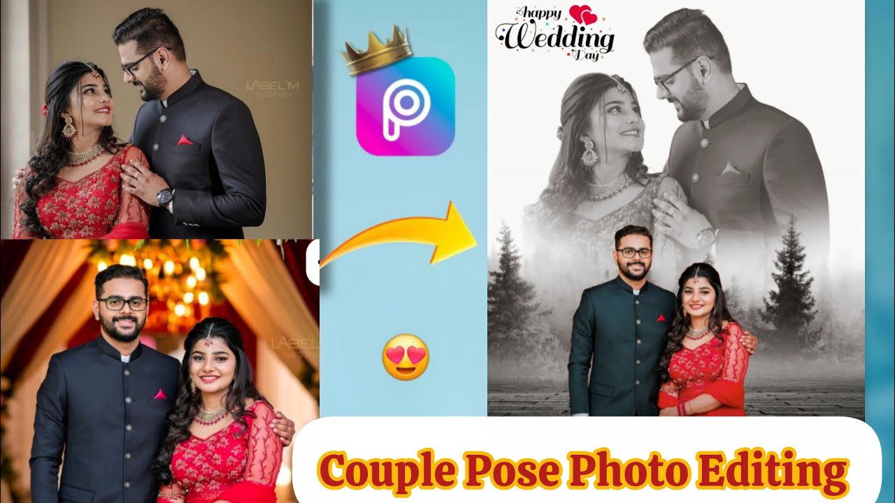 Couple Pose Photo Editing Full Tutorial 🔥❤#lovestory #creativephoto #couplepose @abmphotoediting 