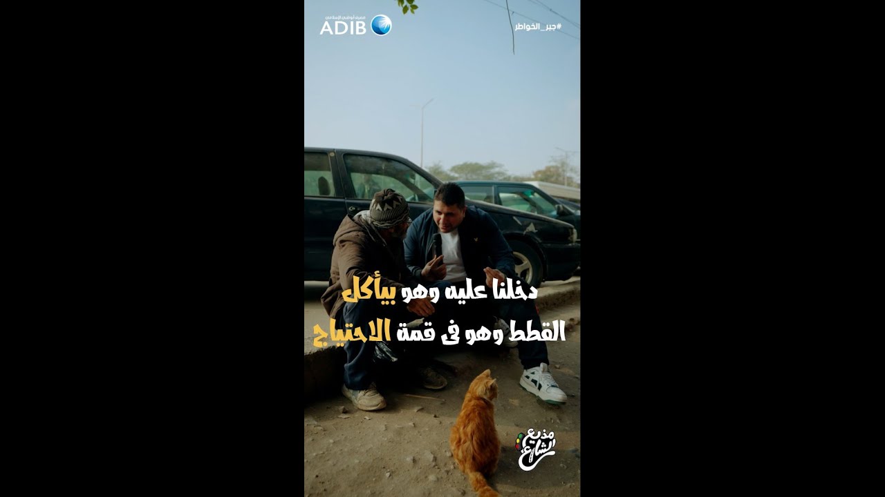 مذيع الشارع | جبر الخواطر | دخلنا عليه وهو بياكل القطط وهو في قمة الاحتياج