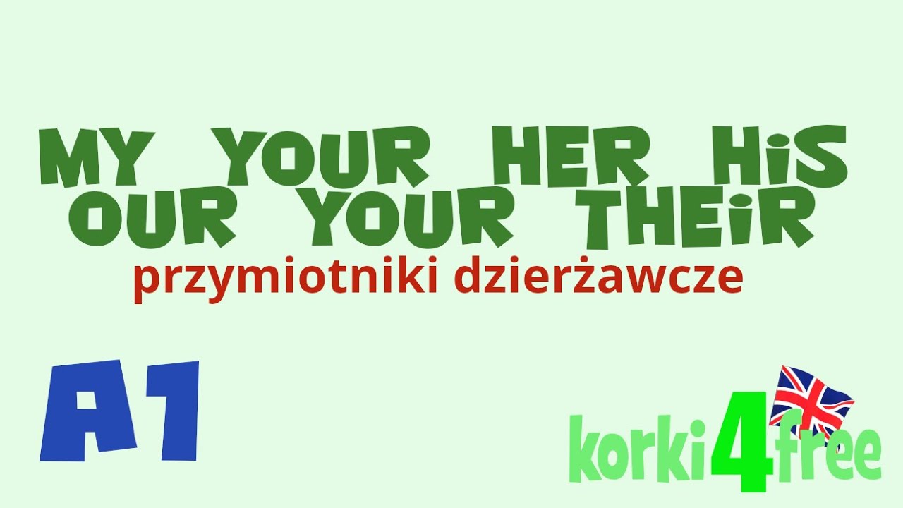 Possessive adjectives - przymiotniki dzierżawcze