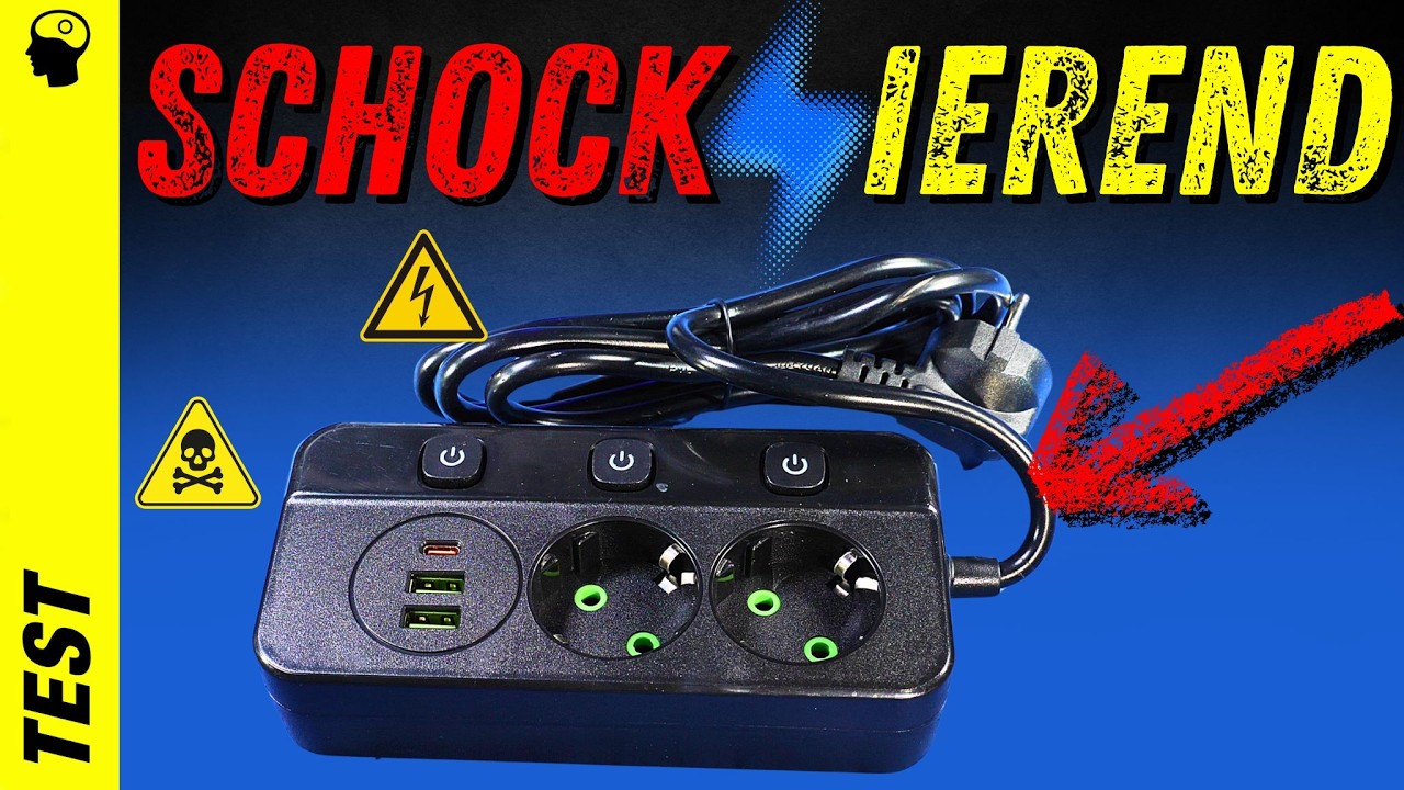 Erschütternd tödlich! Schlampige Steckdosenleiste mit USB Lader