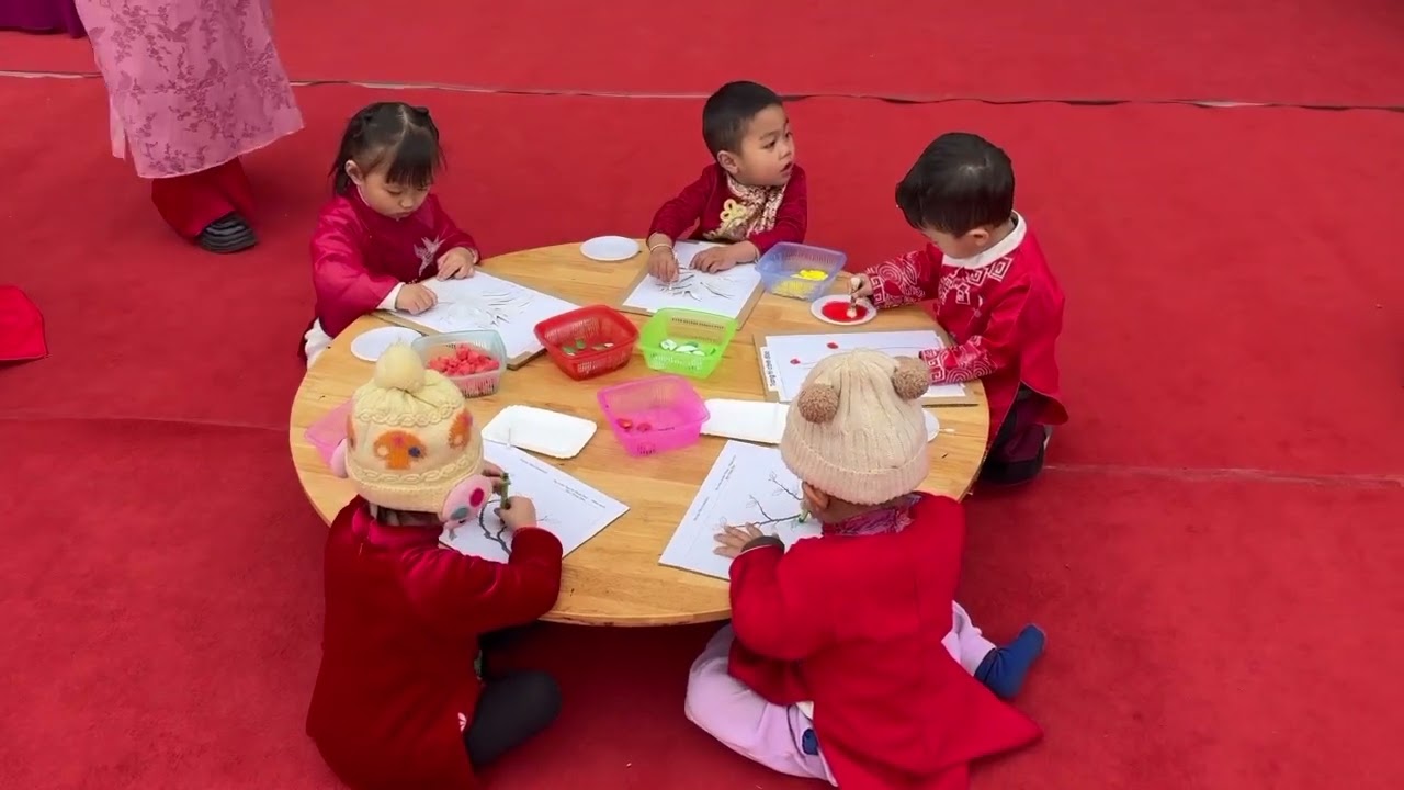 Thi tạo hình hoa đào chương trình 