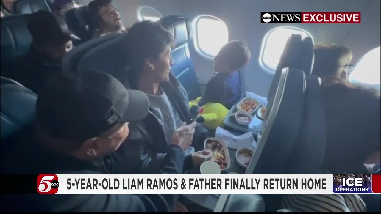 5-year-old and father detained by ICE returned to Minnesota Sunday morning