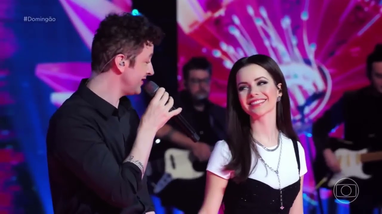 Sandy no Domingão com Huck com Wanessa Camargo - Vitor Kley - Lucas Lima 2023 🩵