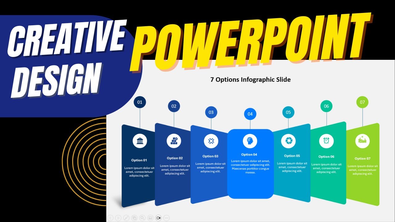 7 вариантов инфографики Слайд в PowerPoint