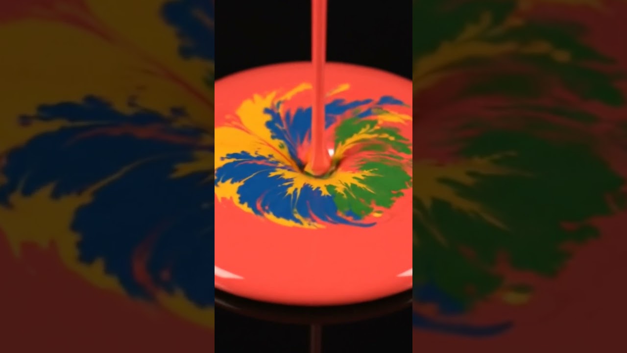 A drop of calm. ✨ Watch this rainbow magic unfold. #aivisuals #visualpoetry