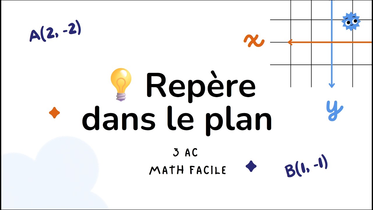 أقوى شرح على يوتيوب 💯 المعلم في المستوى 3Ac 🔥 Repère dans le plan