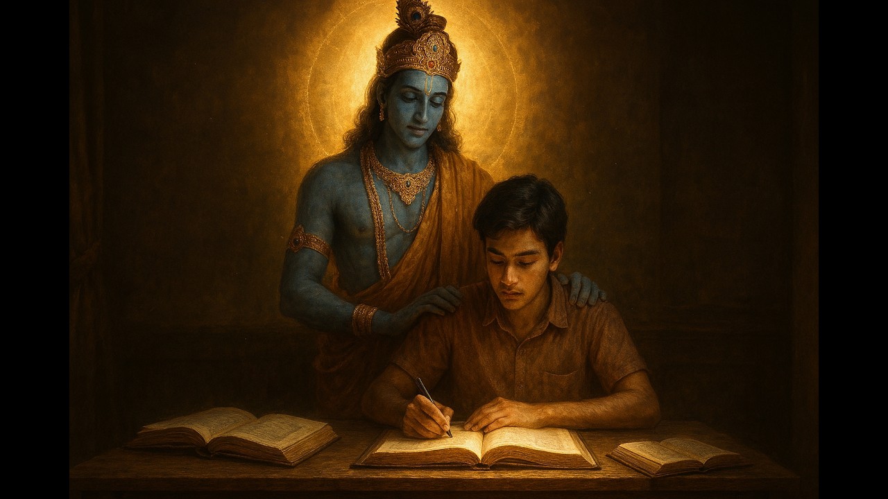 Dear Student… Krishna Is Watching Your Efforts 🦚✨
