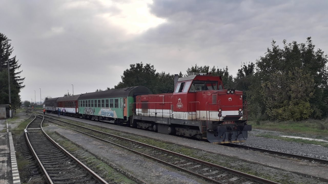 Cabview Mýtna nová Ves - Ludanice z rušňa 736 101-5