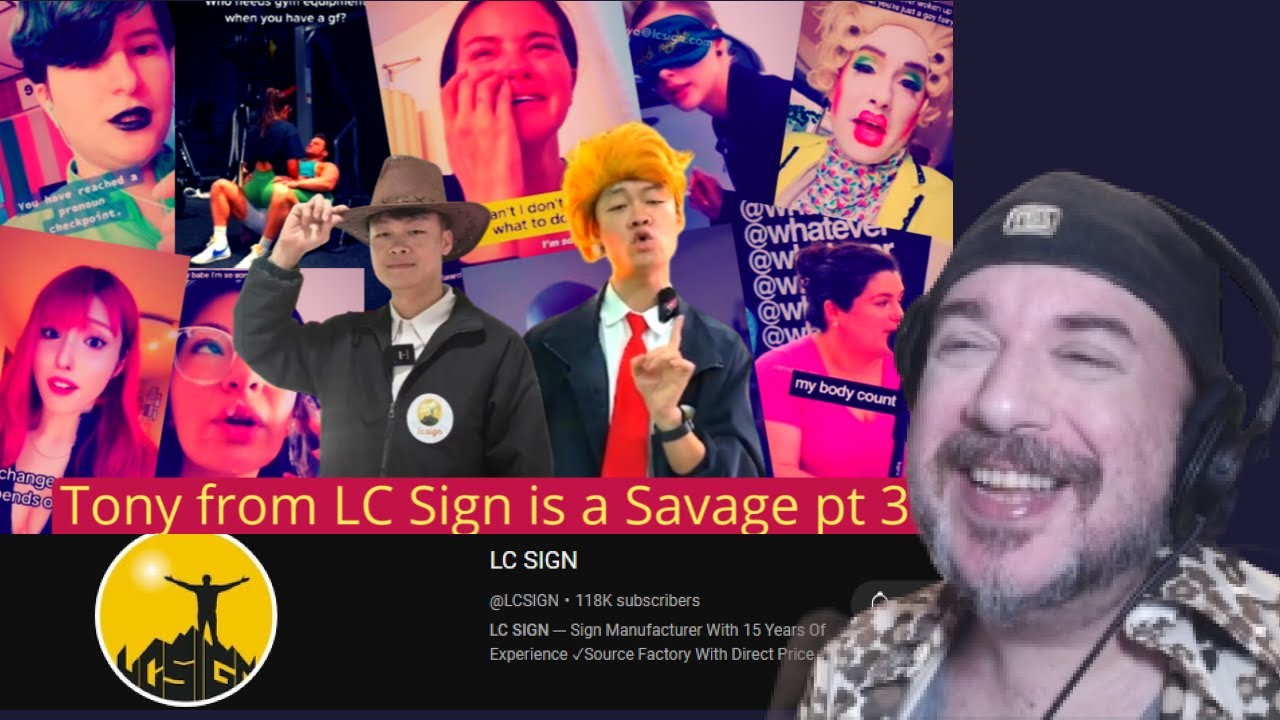 Lance B Reacting to '' Tony from LC Sign is a Savage Compilation Pt. 3 Reaction ''