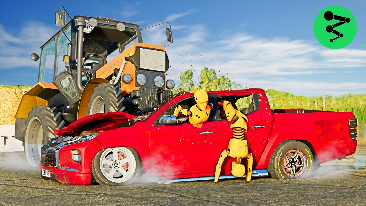 Road Train And Car Crashes #01 BeamNG.Drive