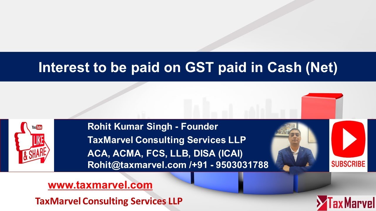 Interest liability on delayed payment of GST