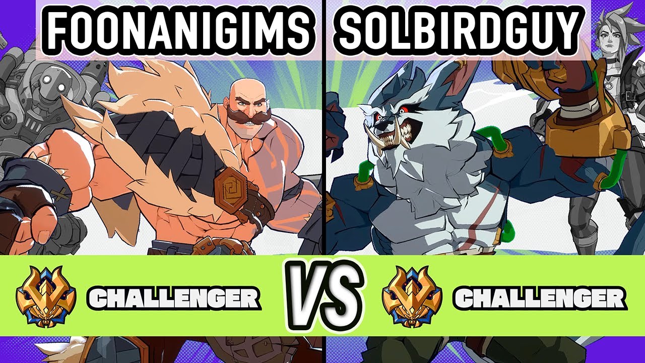 2XKO ▰ Foonanigims (Braum / Blitzcrank) vs Solbirdguy (Warwick / Vi) ▰ High Level Gameplay