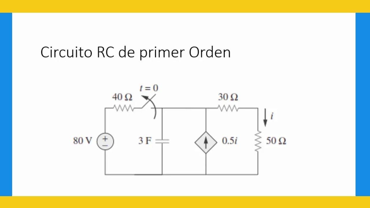 ➡️ Respuesta total de CIRCUITO RC ( SOLUCIONADO ) 🔸de primer orden