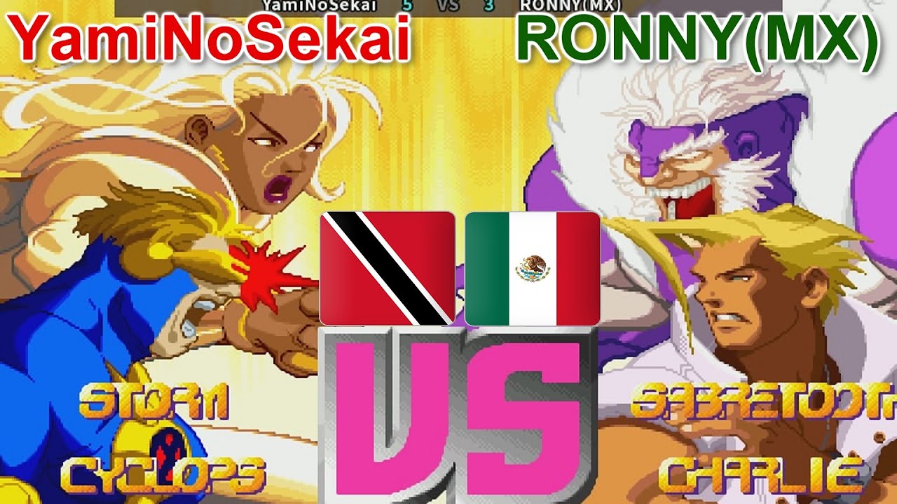 X-Men Vs. Street Fighter - YamiNoSekai vs RONNY(MX)