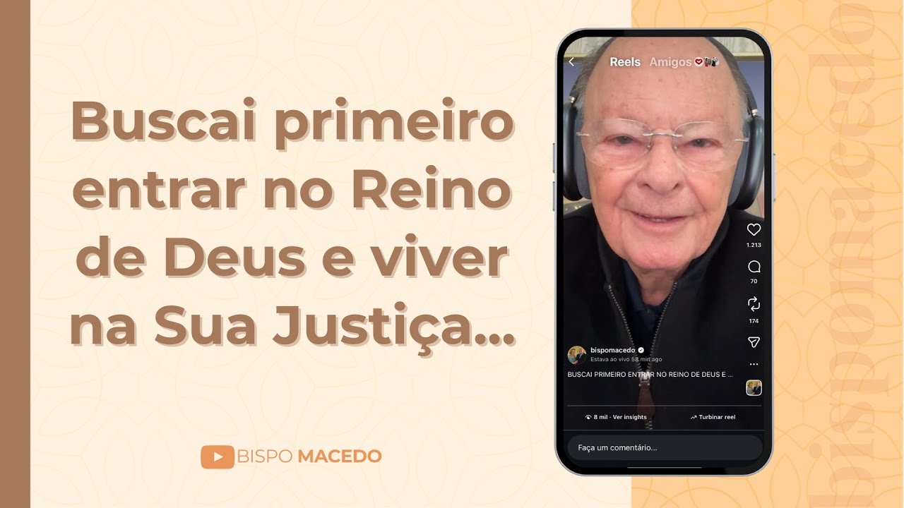 Buscai primeiro entrar no Reino de Deus e viver na Sua Justiça... - Meditação Matinal 03/01/26