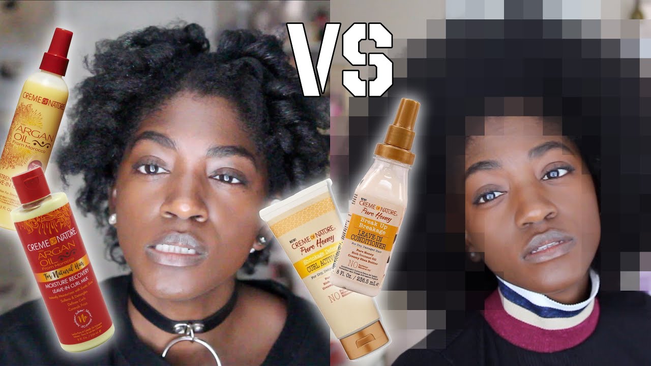 DRY 4C Natural Hair vs Creme of Nature vs Creme of Nature | StarPuppy vs Moisture 2