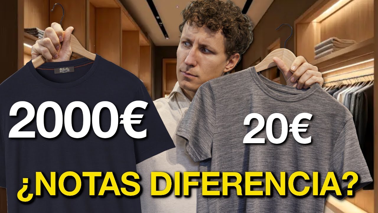 Pruebo una camiseta de 2000€ y la comparo con otra de 20€. (La verdad detrás de su precio)