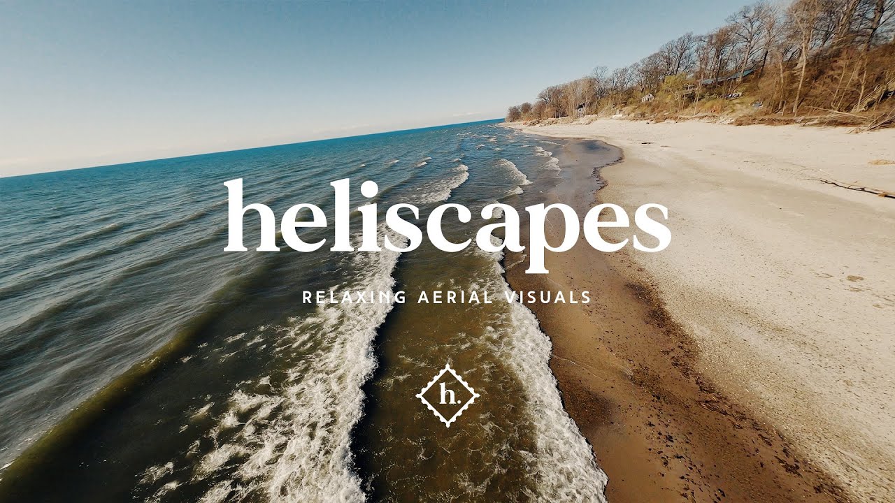 Low Altitude Helicopter Beach Flight | Lake Erie