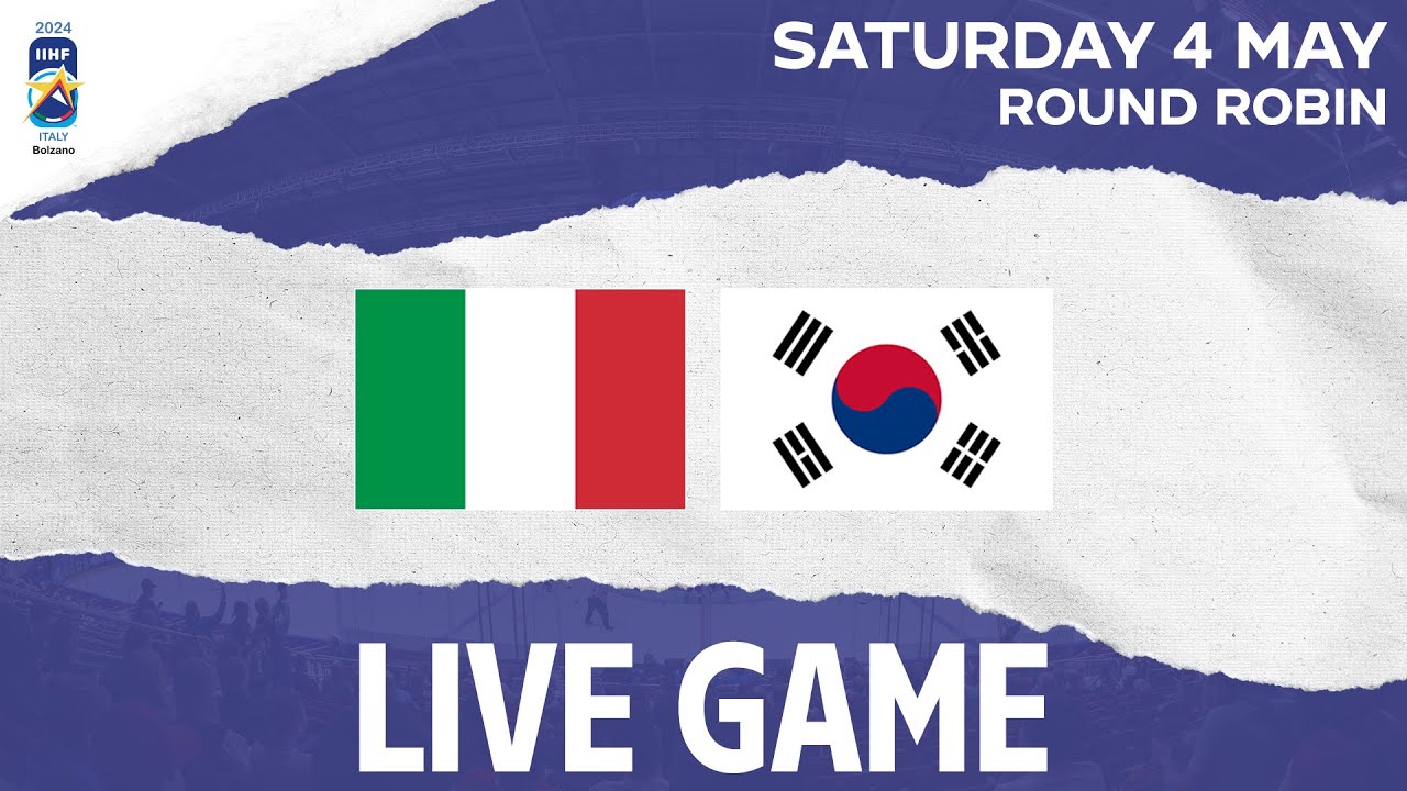 LIVE | Italy vs. Korea | 2024 IIHF Ice Hockey World Championship | Division I - Group A
