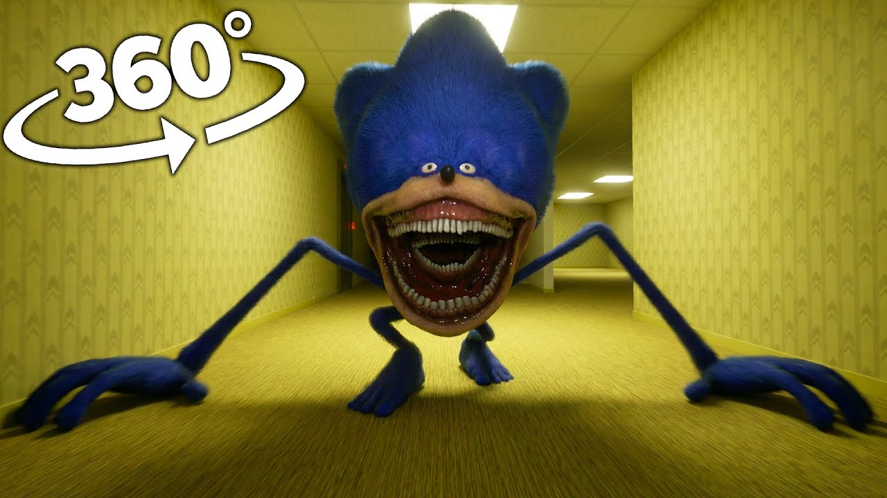 Shin Sonic Tapes Appear In Backroom - 360º ! | VR / 8K