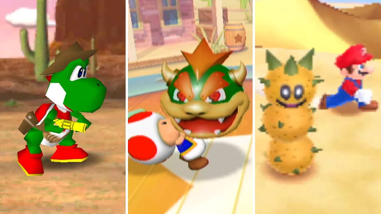 Evolution of Desert Minigames in Mario Party (1998-2017)