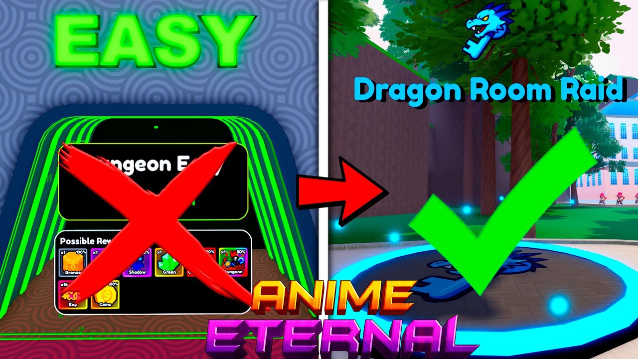 Гайд в Роблокс Anime Eternal по Рейдам, Зельям и Данжам