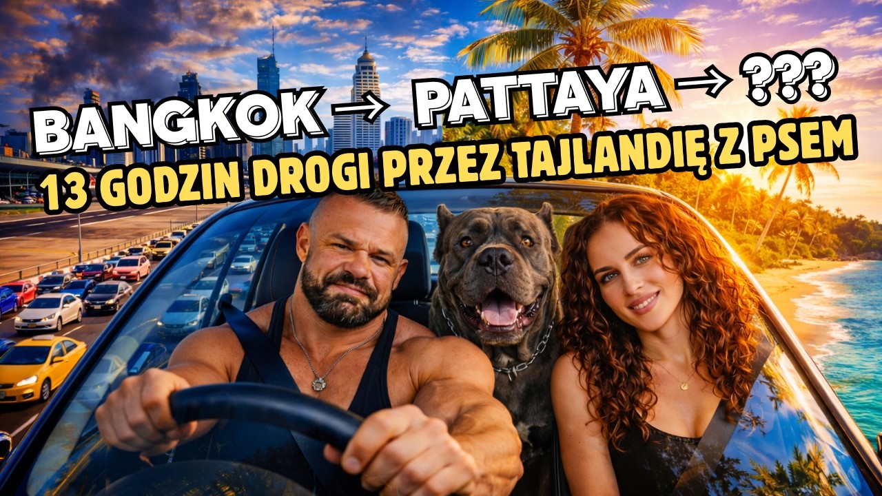 BANGKOK → PATTAYA → ??? | 13 GODZIN DROGI PRZEZ TAJLANDIĘ Z PSEM