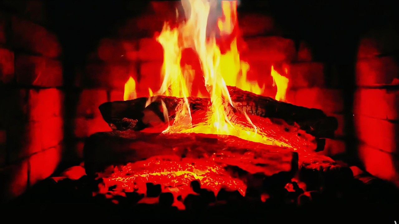 🔥 Cozy Fireplace Ambiance with Burning Logs and Crackling Fire Sounds for Deep Sleep & Relaxation