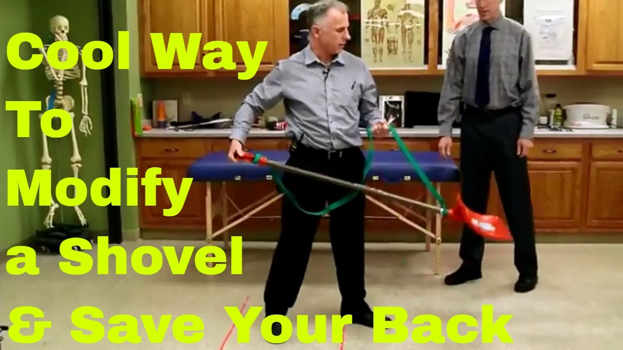 Ingenious Way to Modify Your Shovel & Save Your Bad Back. Stop Back Pain With Shoveling