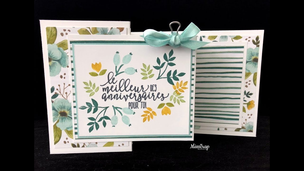 Double Z fold card / carte double Z