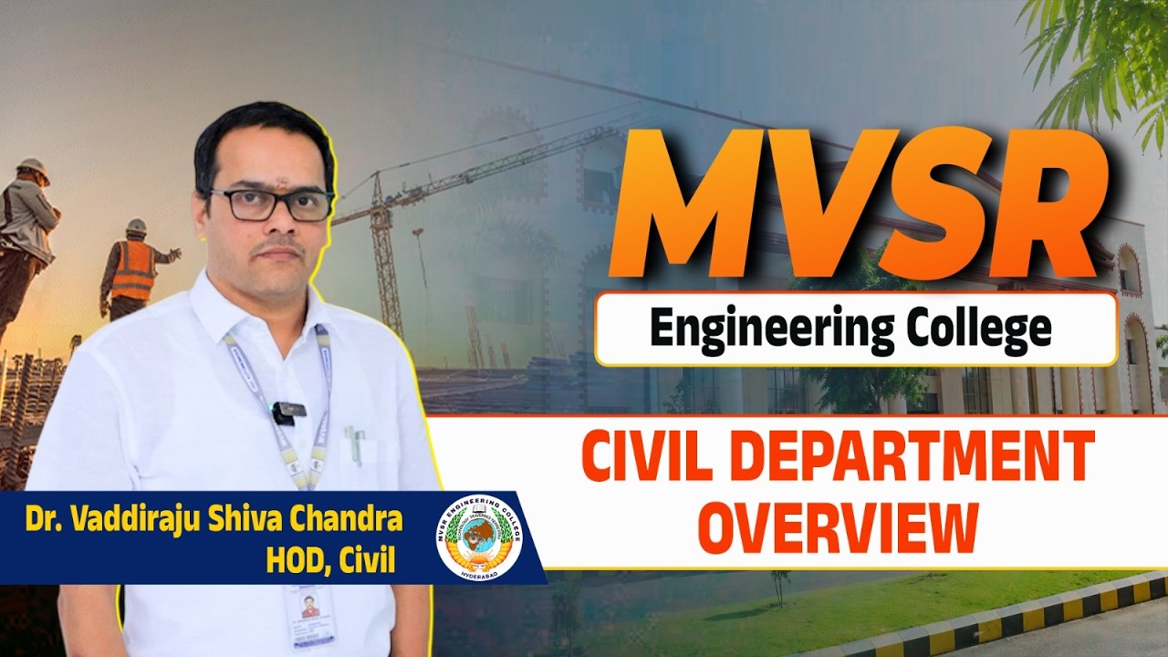 MVSR Engineering College Civil Engineering Department Tour & HOD Interview | MVSREC