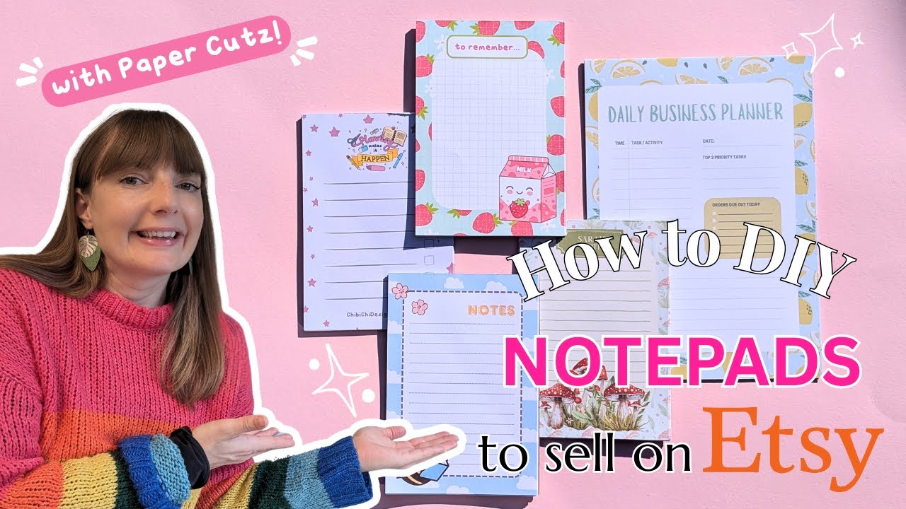 How to Make Peel-Off Notebooks to Sell on Etsy | DIY Notepad Tutorial with Canva & Affinity Designer