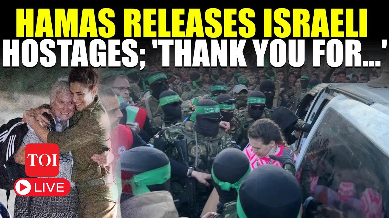 LIVE: Hamas Frees Israeli, Thai Hostages; Thousands Of Gazans Cheer During Exchange | Watch