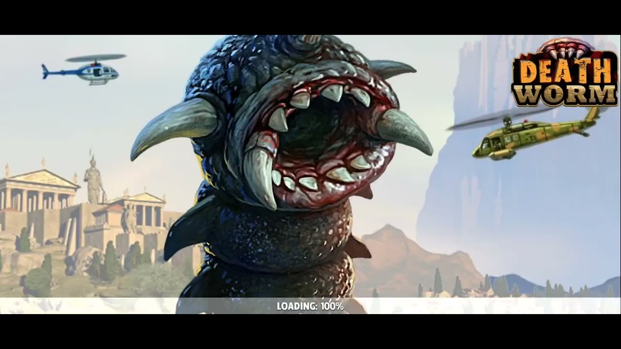 Playing death worm deluxe