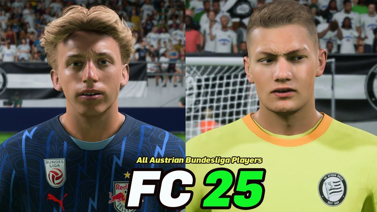 FC 25 | All Austrian Bundesliga Players with Real Faces