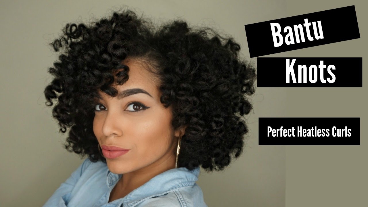 Achieve Perfect Bantu Knots on Stretched/Dry Hair | Heatless Curls