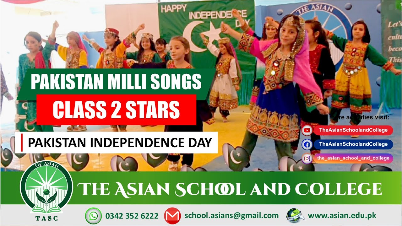 14 August Event | Pakistan Milli Songs | Tableaus Performed by Class 2 Stars | Session 2023-24