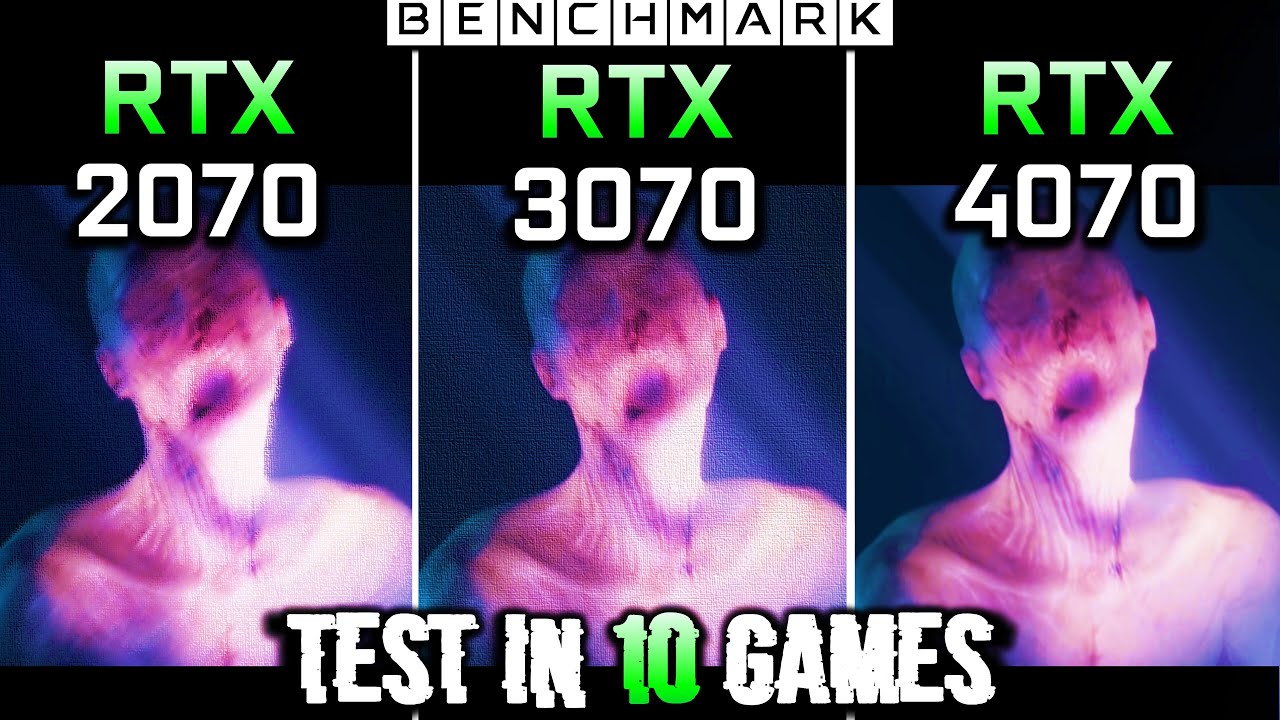 RTX 2070 vs RTX 3070 vs RTX 4070 // 2k - 1440p // Test in 10 Games // Benchmark