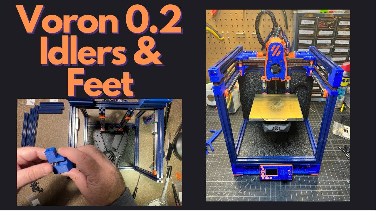 Part 6. Voron 0.2  Build - Front Idlers & Feet