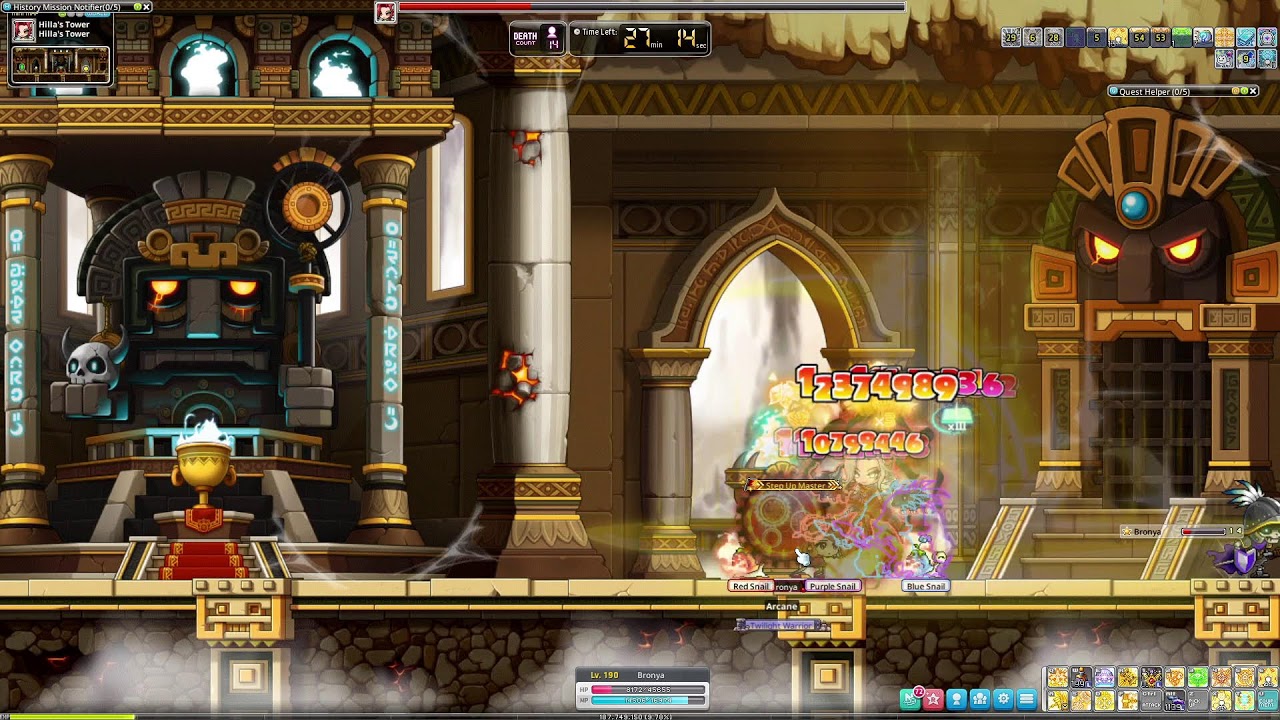 Maplestory N - руководство по сложному хиллу - паладин-соло 190 уровня