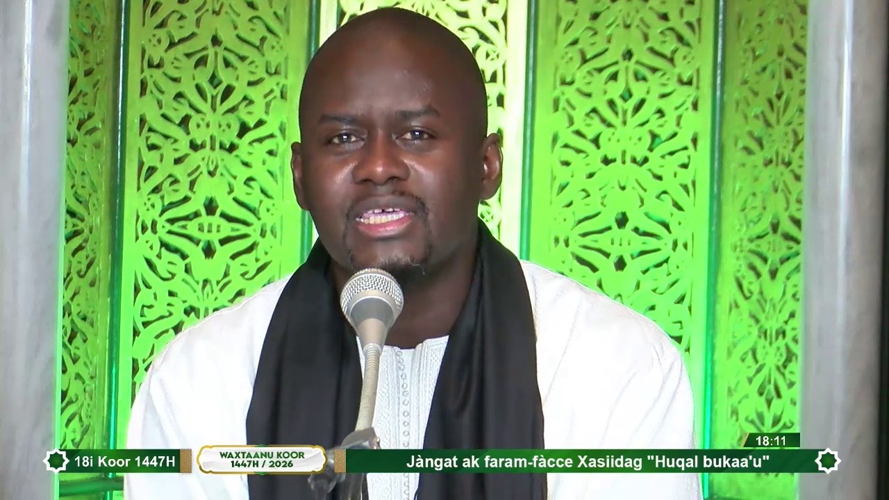 J -18 Waxtaanu Koor 1447H 2026 à la Grande Mosquée de Touba Sr Maam Mor Mbàkke Hamndy