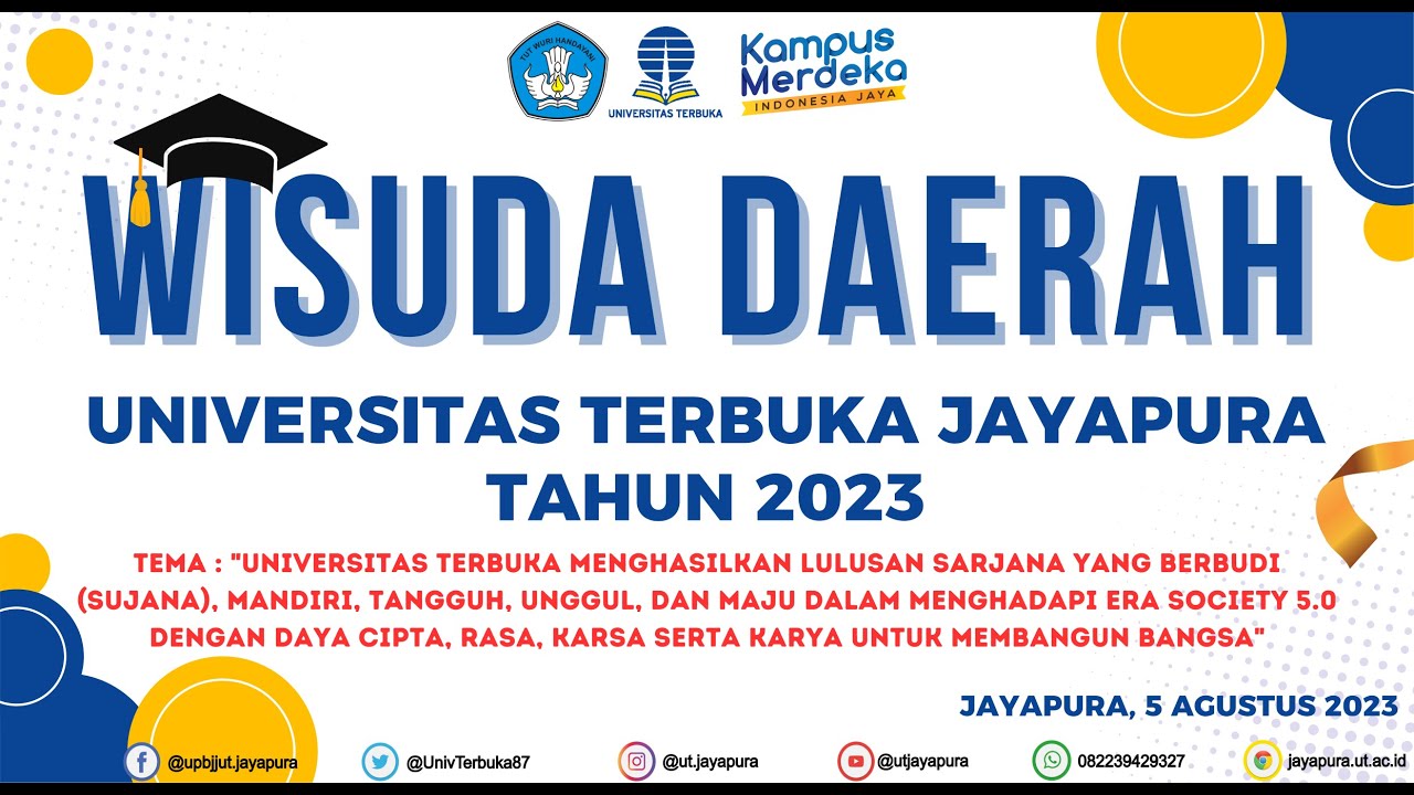 WISUDA UNIVERSITAS TERBUKA JAYAPURA 2023