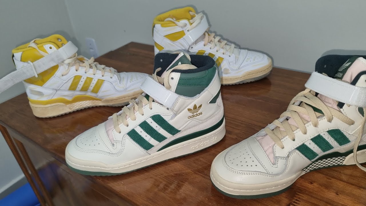 Adidas Forum 84 high off white/verde escuro green