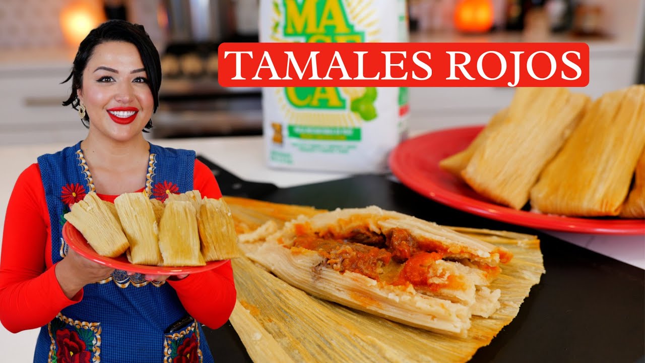 Classic RED BEEF TAMALES RECIPE | Tamales Rojos de Res