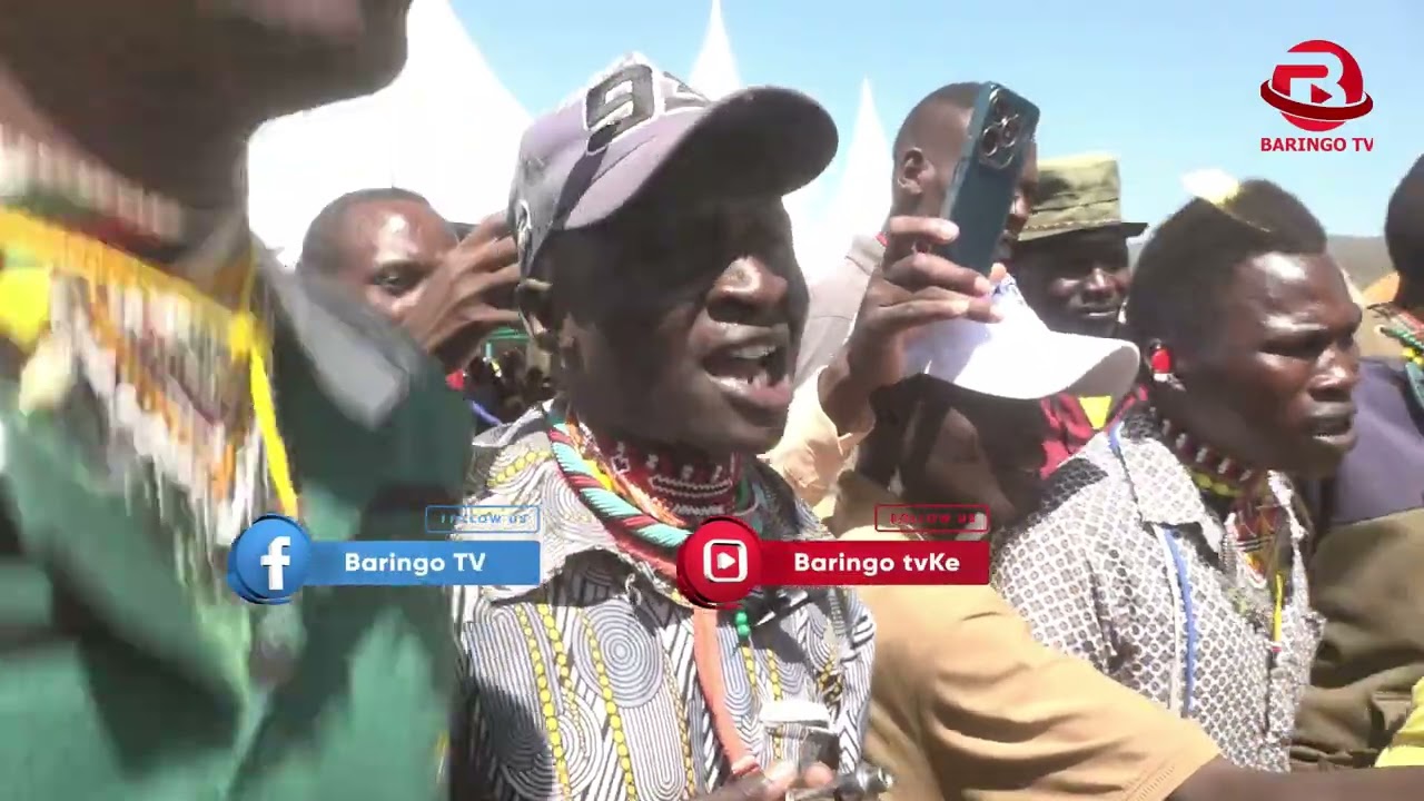 SPECIAL BLESSINGS!Tiaty MP William Kamket receives honor from old men,given traditional regalia