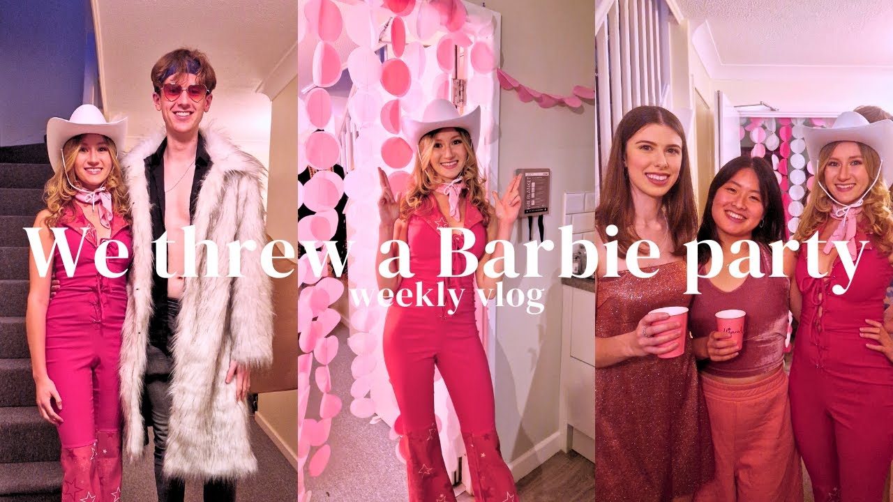 WE THREW A BARBIE & KEN PARTY (+ halloween costume inspo!!) | weekly vlog