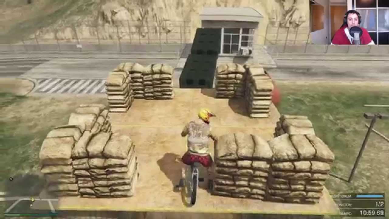 GTA V PARKOUR EN BICI, OTRA BURLADA IMPOSIBLE!! YO NO ME RINDO! xFaRgAnx